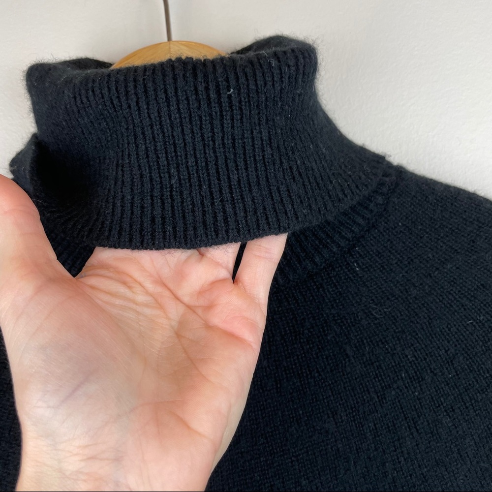 Kate Spade Madison Ave Wool Black Cape Turtleneck - Picture 4 of 10
